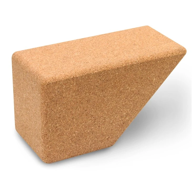 Wholesale Wedge-shape Cork Yoga Blocks