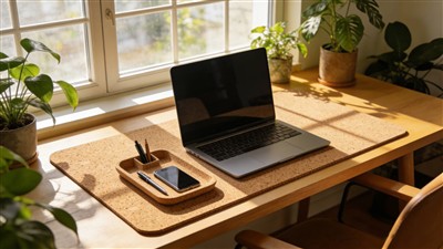 Pozvedněte svůj pracovní prostor: Udržitelné stolní doplňky z korku pro rok 2...